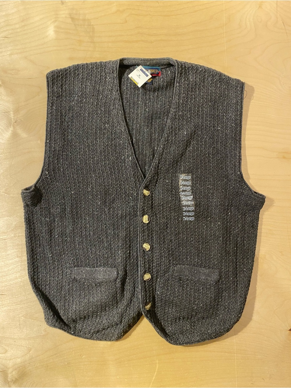 Saddlebred Classic Gray Men's Knit Vest XL (SX)